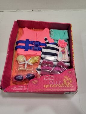 Our Generation Fun Day Sun Day Swimming/Life Jacket Set